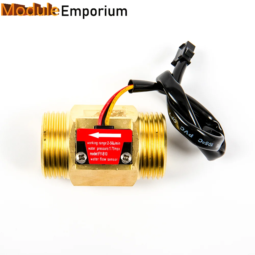 

SEA YF-B10 G1 DN25 1-50L/min 3.5-12V Brass Competitive Price Water Flow Sensor