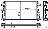

8 MK376782051 для радиатора двигателя CRAFTER SPRINTER 3T 3,5T 5T // 2n × 23