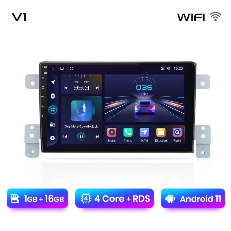 

Junsun V1 AI Voice Wireless CarPlay Android Auto Radio для Suzuki Grand Vitara 3 2005-2015 4G Автомобильный мультимедийный GPS 2din авторадио