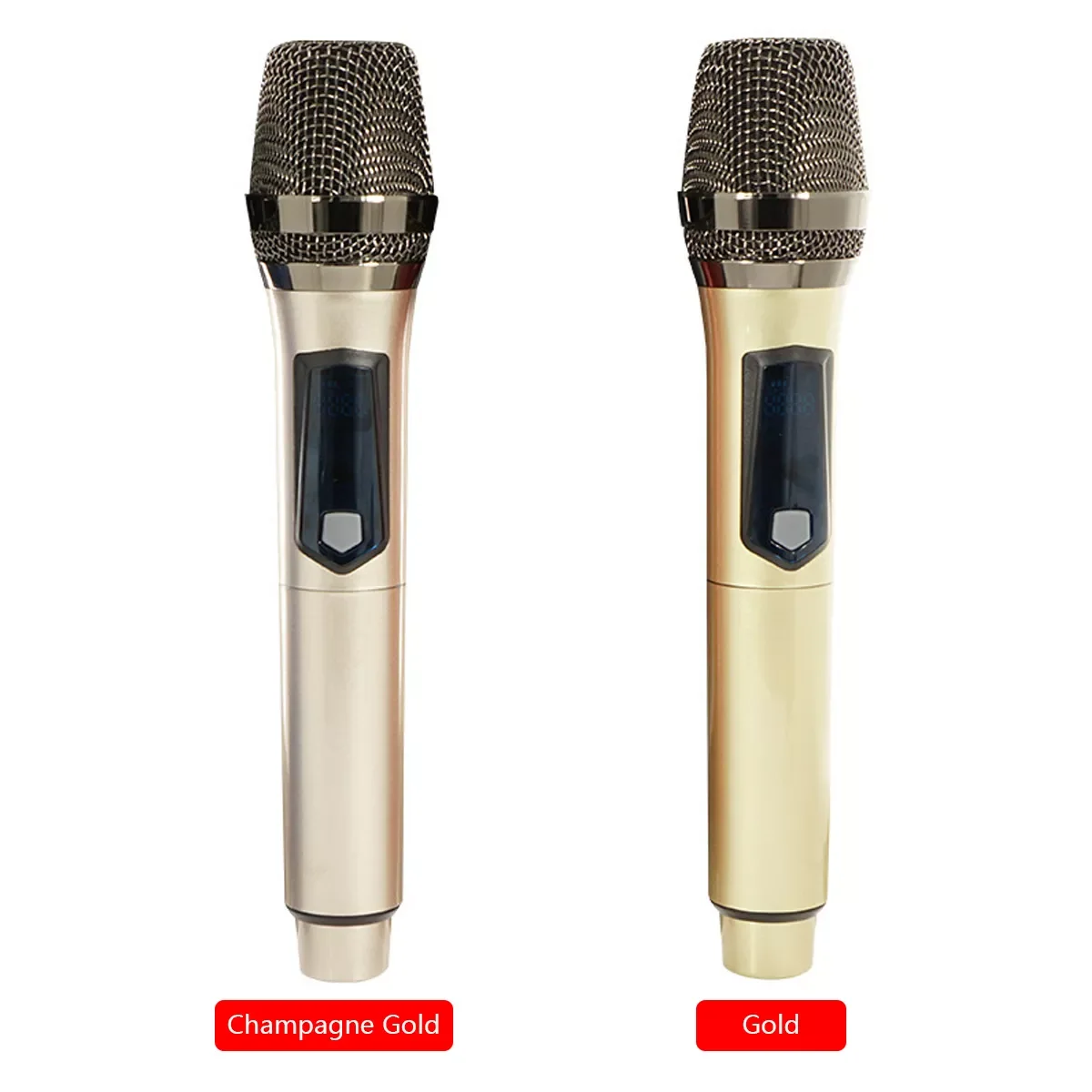 

UHF Wireless Microphone Dual Cordless Recording Karaoke Handheld Rechargeable 2000mAh Lithium Battery Receiver For Church Speech