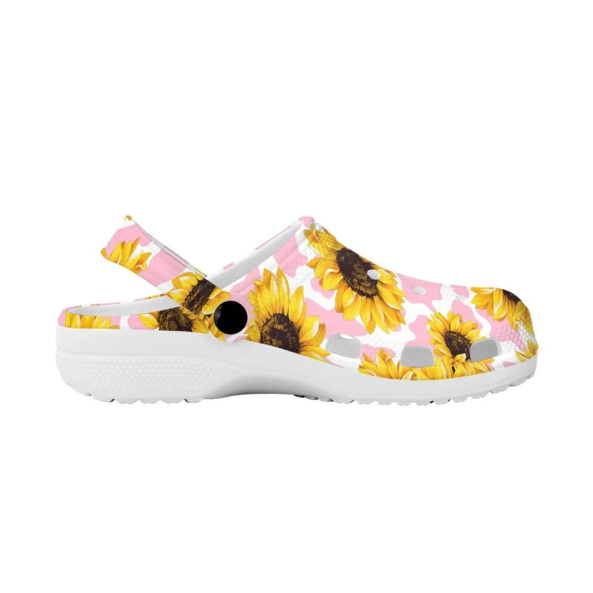 Sunflower Printed Lightweight Clogs Casual Beach Travel Comfortable Slippers New Unisex Non-Slip Flat Sandals Zapatos Mujer