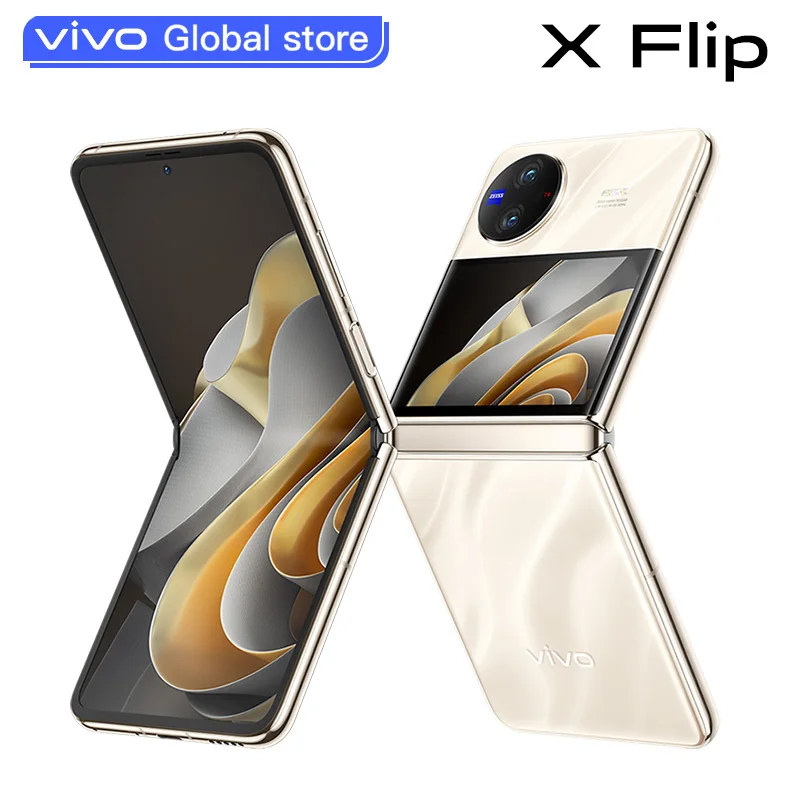 Original Vivo X Flip Folding screen  5G Mobile Phone 6.74 Inch AMOLED Snapdragon 8+ 44W SuperFlash Charge 50M Tripl Camera NFC