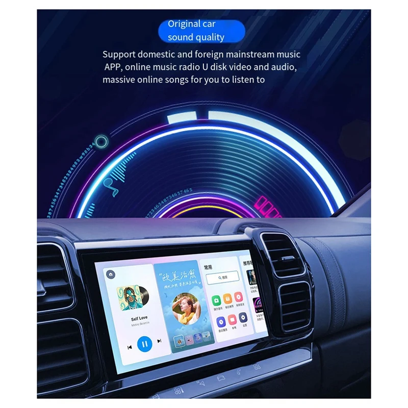 Автомобильный адаптер 4 + 64G беспроводной Android Auto Carplay AI TV Smart Box автомобильная