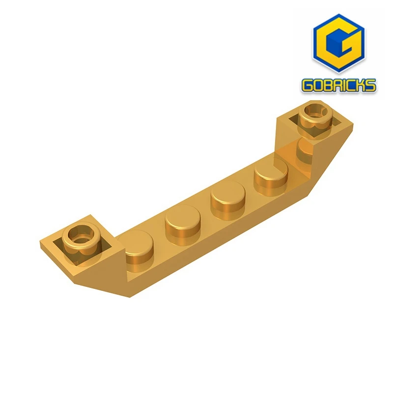 MOC PARTS GDS-686 перевернутая черепица для крыши 6x1, совместимая с lego 52501, детские игрушки, сборные, технические строительные блоки