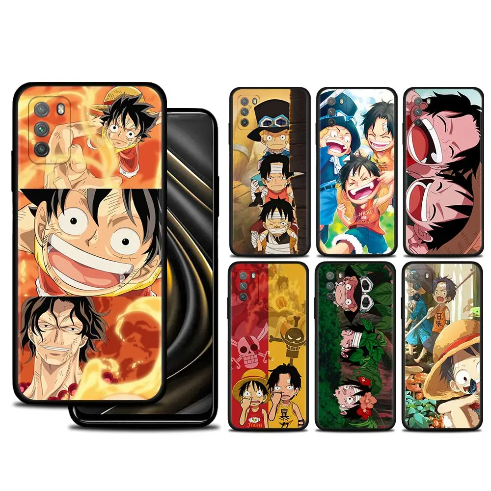 

Phone Case For Xiaomi 12 11T 10T Pro 11 Lite 9T Poco X3 GT X4 NFC M3 M4 Pro F3 Pocophone F1 Cover Luffy Ace Child One Piece