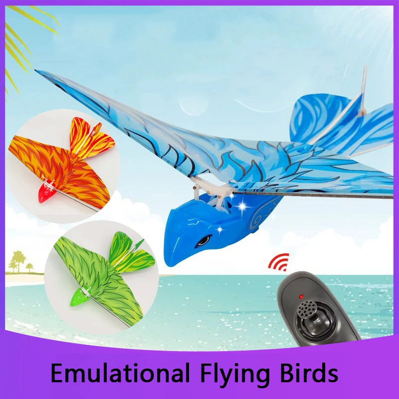 

Flying Birds Electronic Mini RC Drone Toys Helicopter 360 Degree Flying RC Bird Toy 2.4 GHz Remote Control E-Bird