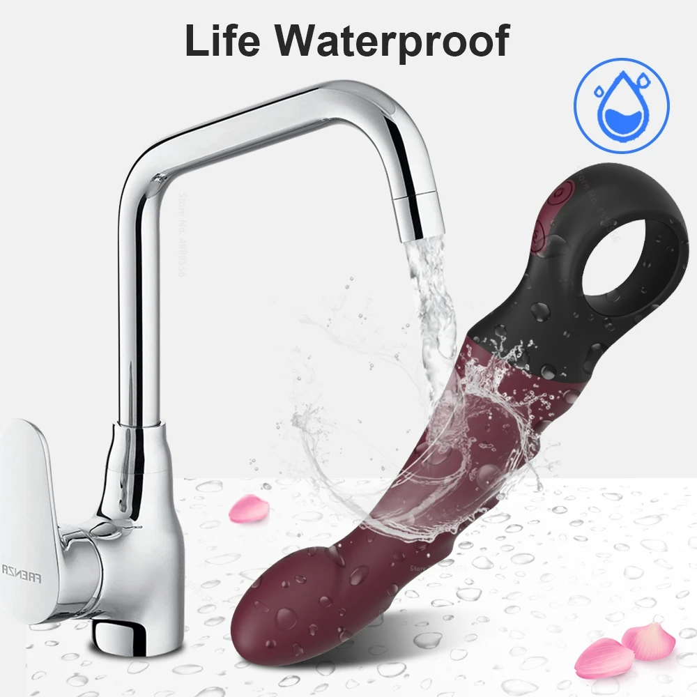 Вибратор-дилдо на присоске двухслойный мягкий силиконовый член с подогревом