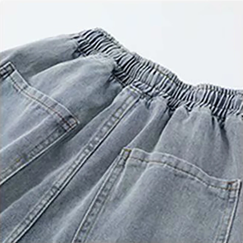 2022 Jeans Men's And Women's Fall Loose Straight Casual Long Pants Fall Feeling Wide Leg Pants Men's Tide Brand Mop Pants