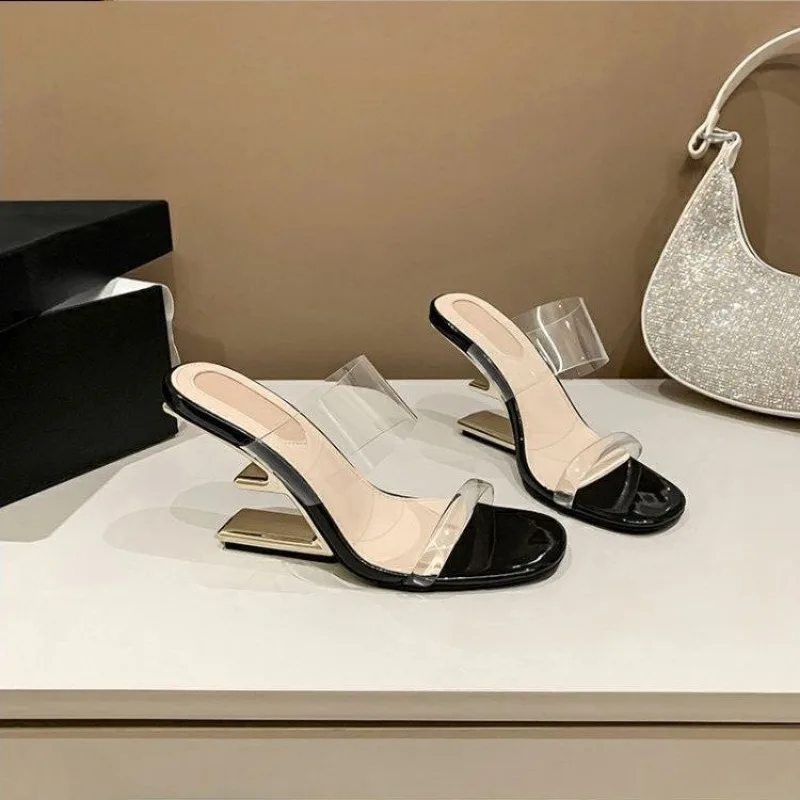 Новинка лидер продаж прозрачные сандалии из ПВХ женские летние сексуальные