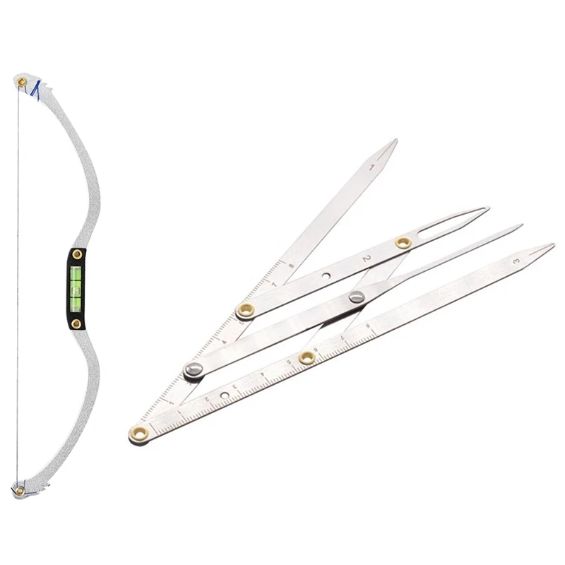 

2Pcs Eyebrow Ruler Permanent Makeup Eyebrow Ruler Golden Ratio Divider Caliper Microblading Stencil Shaping Tool