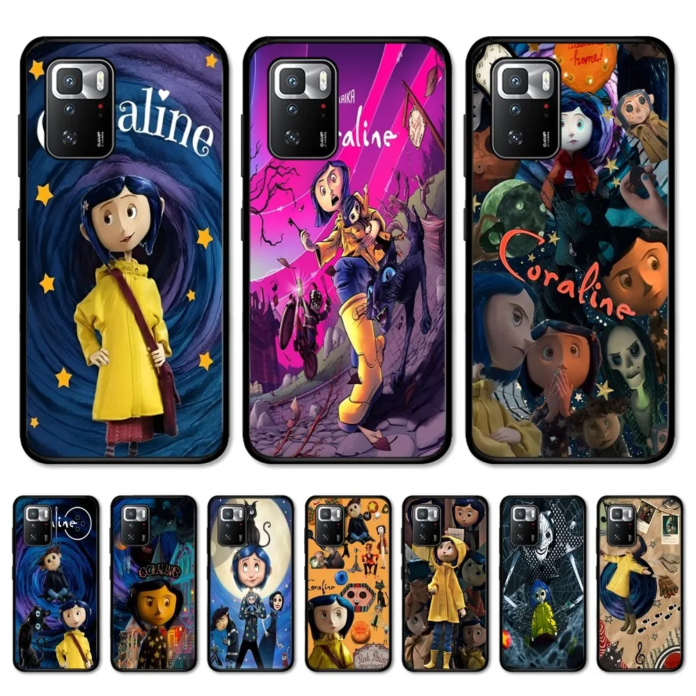 Anime C-Coraline Phone Case For Redmi Note 4 X 5 A 6 7 8 T 9 9S 10 11 11S 11Epro Poco M3 Pro