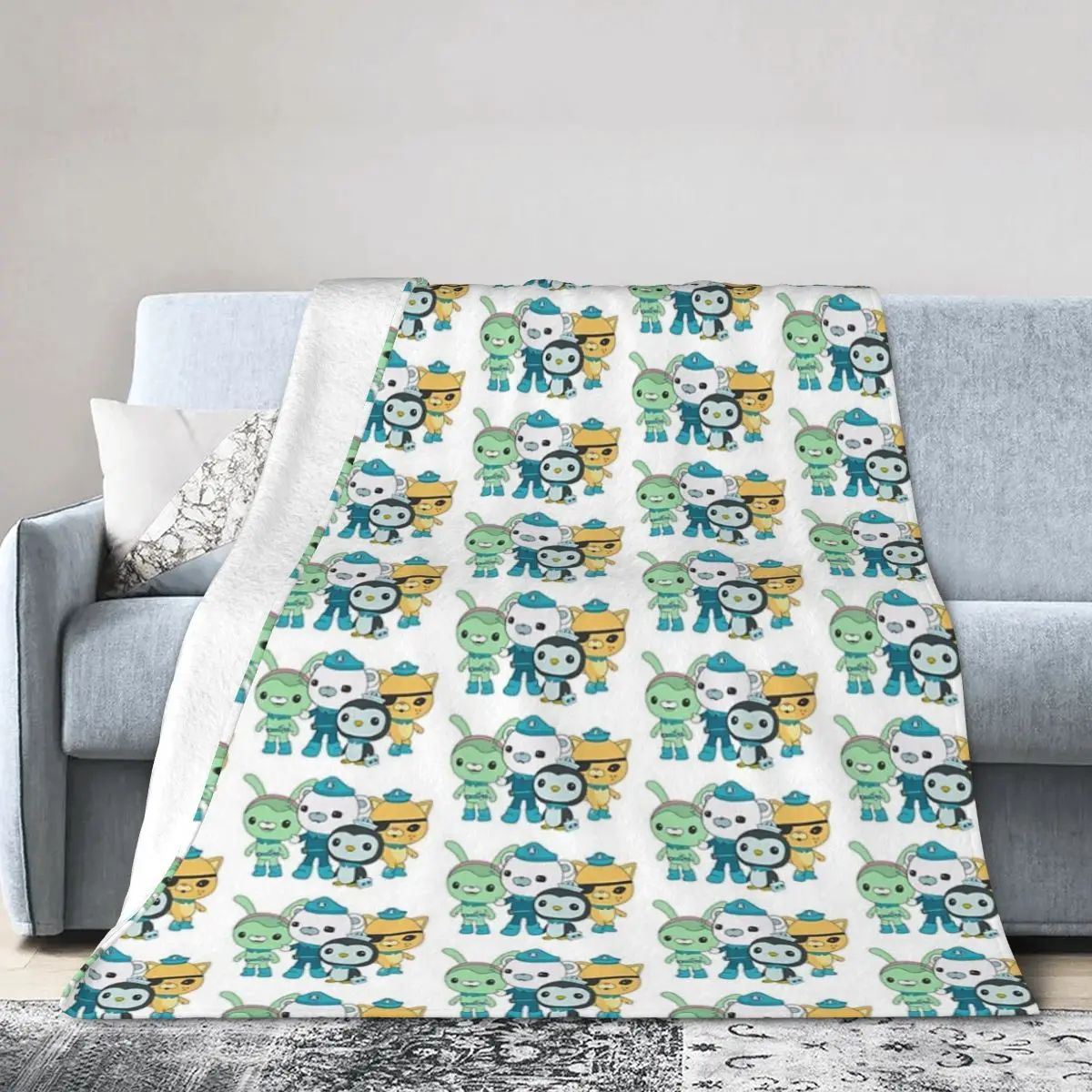 Одеяла Octonauts Captain Barnacles Kwazii мягкие теплые фланелевые покрывала для кровати