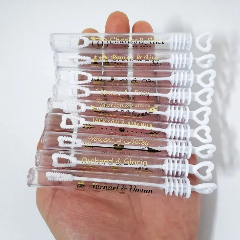 

Мини-тюбики для мыльных пузырей в форме сердца, белые, пластик, 100 шт