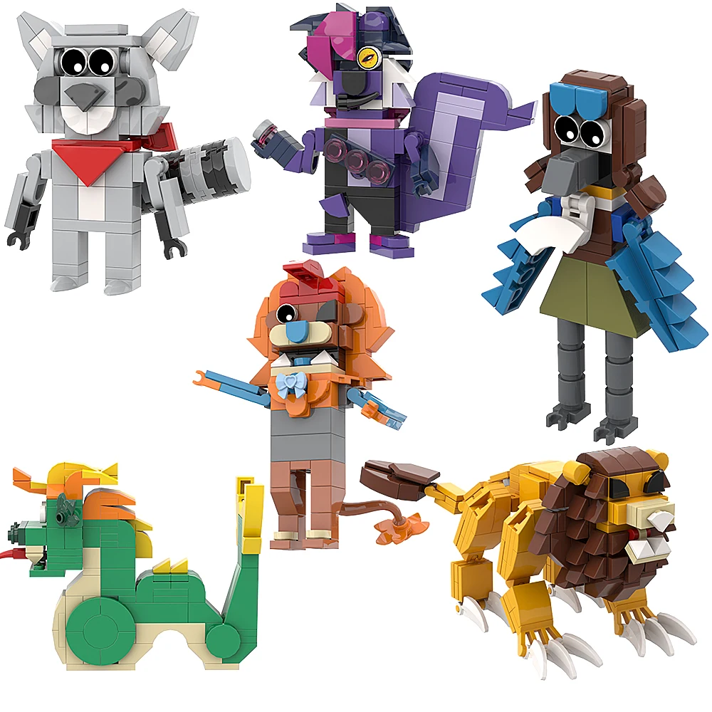 Gobrick MOC игра ужасов парк Индиго строительные блоки режим исследования фигурки