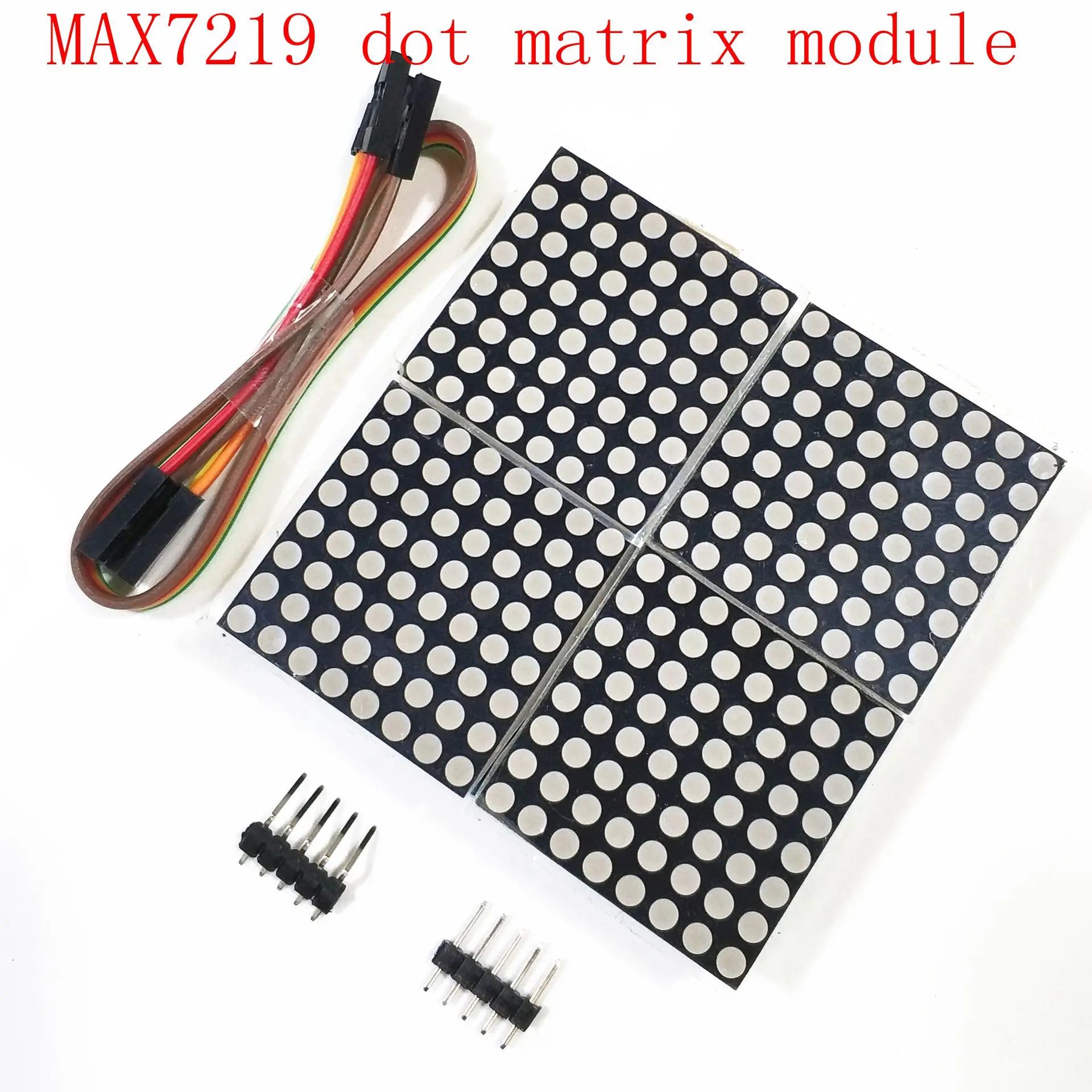 MAX7219 dot matrix module 4 dot matrix 2*2 display module Single chip control LED driver module