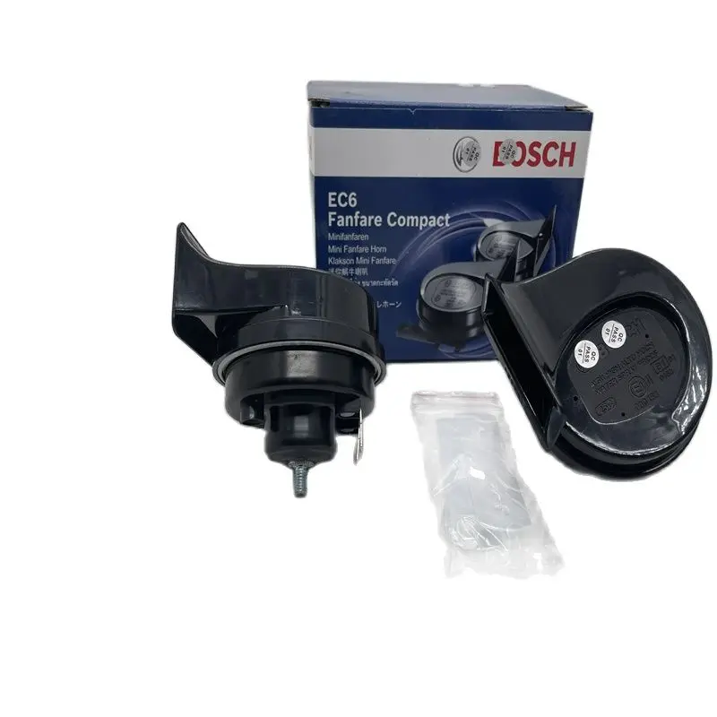 

1 комплект, автомобильный гудок BOSCH EC6 Snail Fanfare Compact, 12 В, 400-500 дБ (A),/Гц, мини-гудок Fanfare, Сделано в Турции, для автомобиля