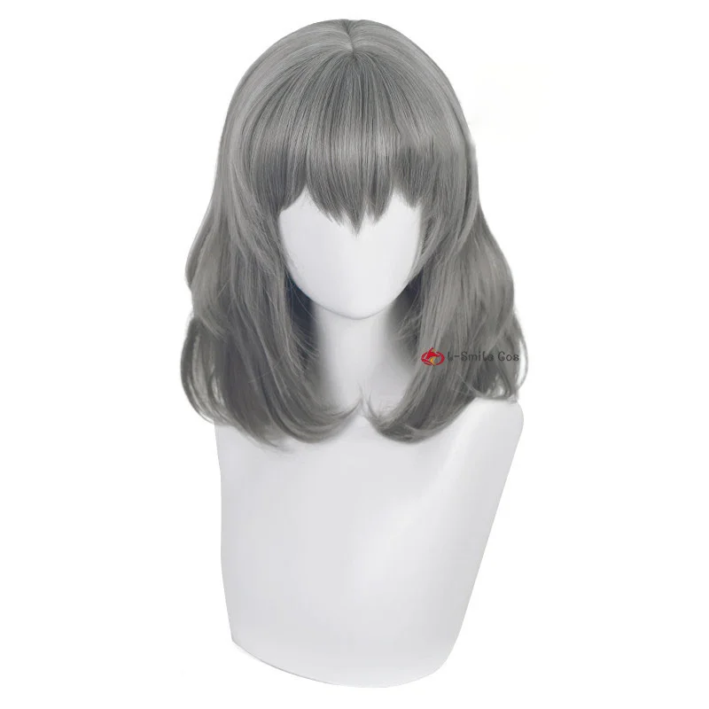 Game FGO Fate/Grand Order Oberon Grey Short Cosplay Wig Heat Resistant Synthetic Hair Woman And Man Role Play Wigs |