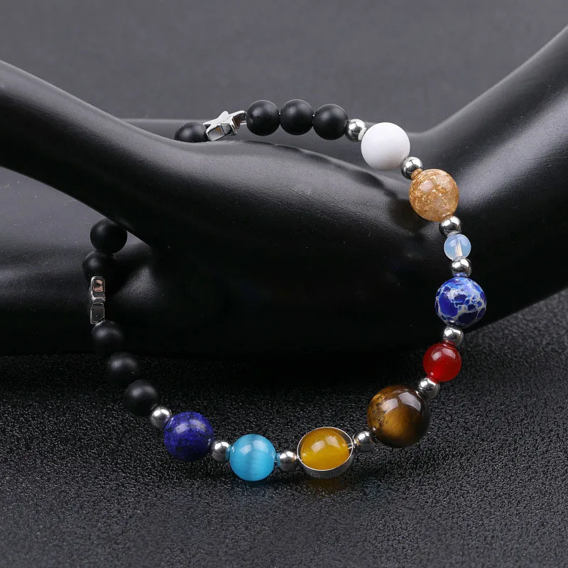 Браслет с бусинами из Натурального Гематита для мужчин и женщин |