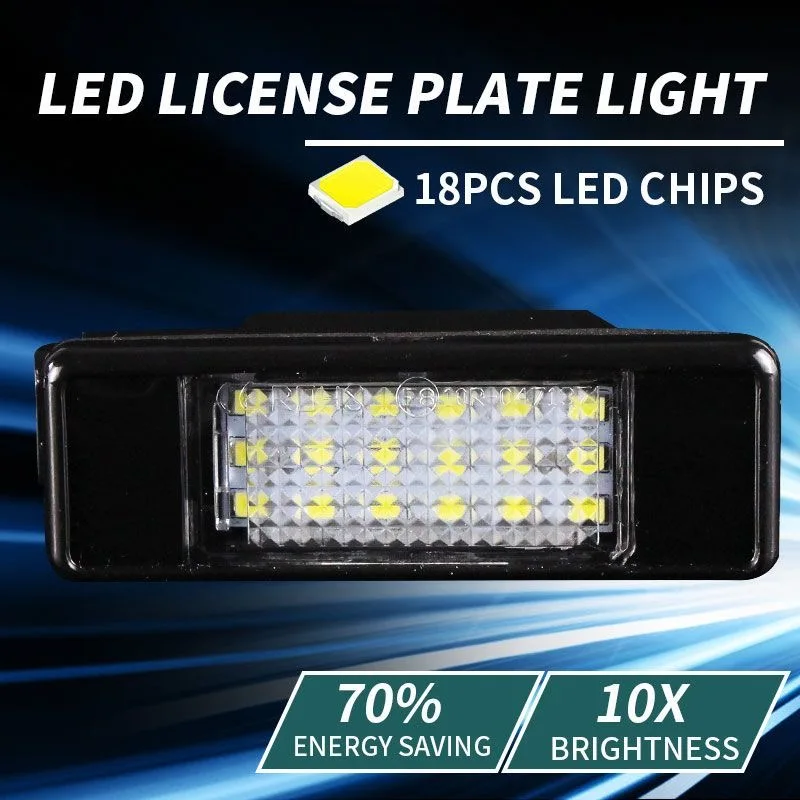 2 шт. для Citroen C2 C3 C5 C6 C8 и Peugeot 106 1007 207 CC 307 308 3008 406 508 607 LED подсветка номерного знака задняя Canbus (art.: 3920dd0cec359) - 3920dd0cec359