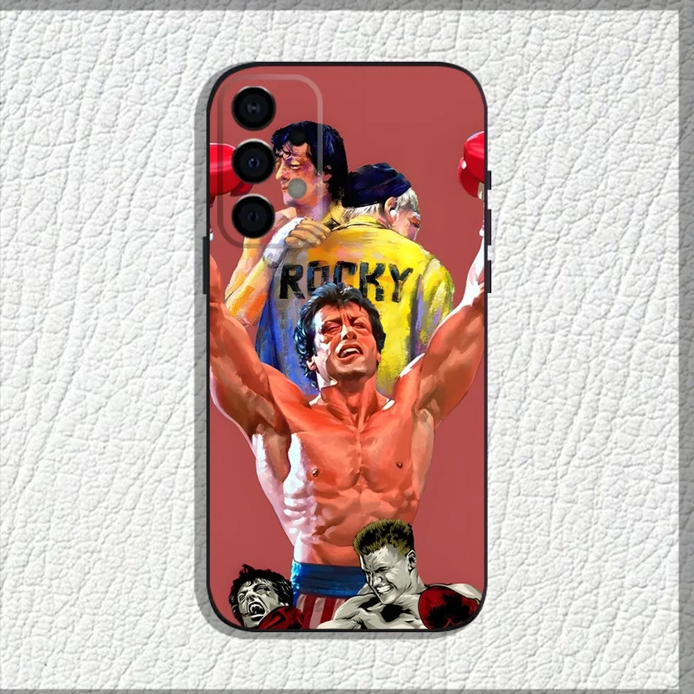 R-RockyS B-Balboa Phone Case For Samsung Galaxy A13 A21s A22 A31 A32 A52 A53 A71 A80 A91 Soft Black Shell