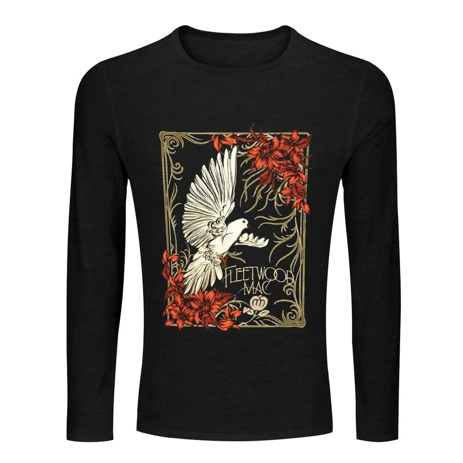 Длинная футболка Fleetwood Macc Dove большого размера мужская