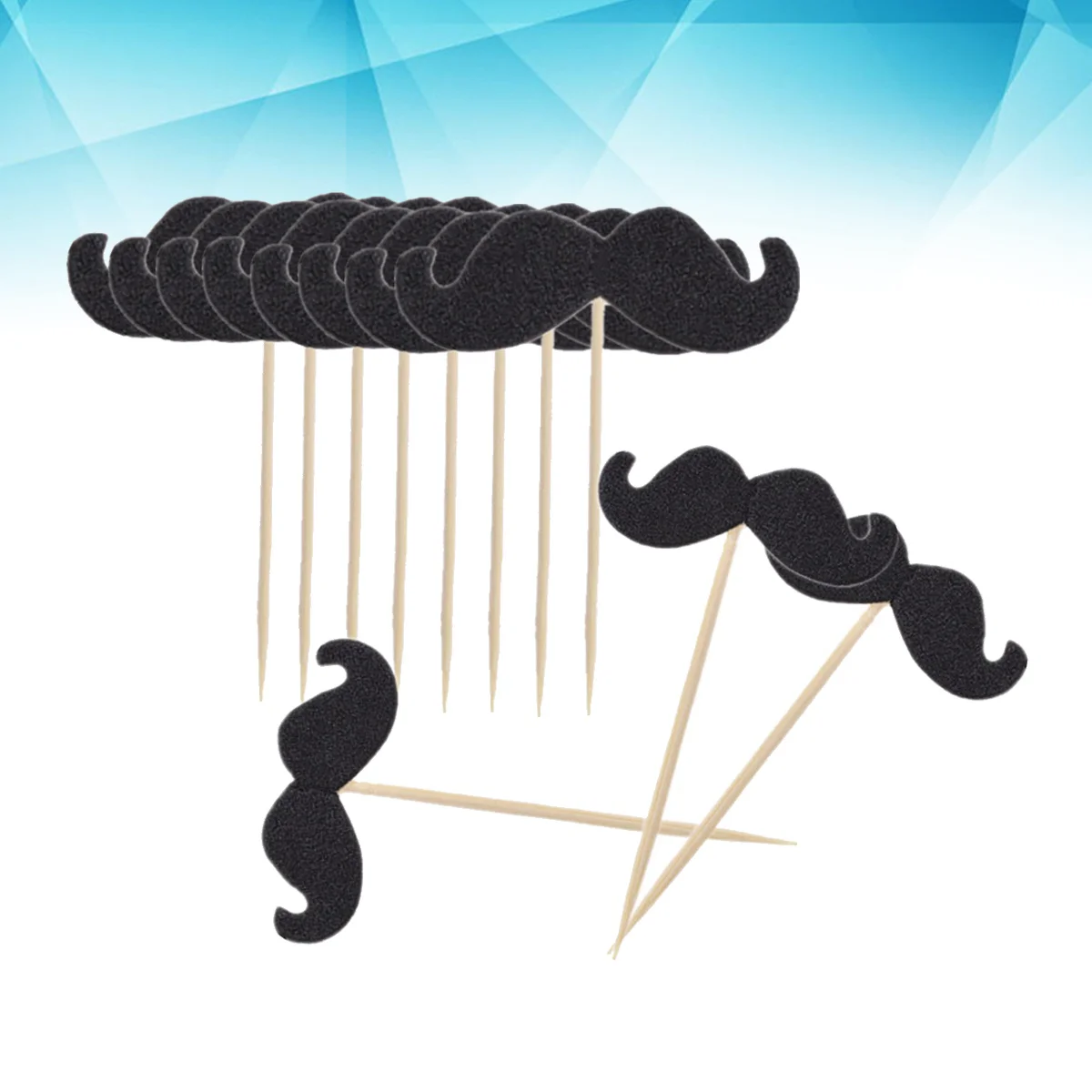 

40pcs Mustache Baby Shower Decorations Mustache Cupcake Toppers