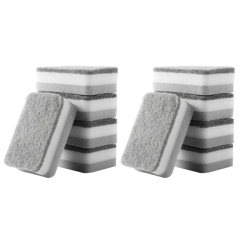 

Sponge Cleaning Dish Scrub Kitchen Sponges Scrubber Washing Pad Scouringdishes Scrubbing Brush Bathroom Dishwashing Sided Pads