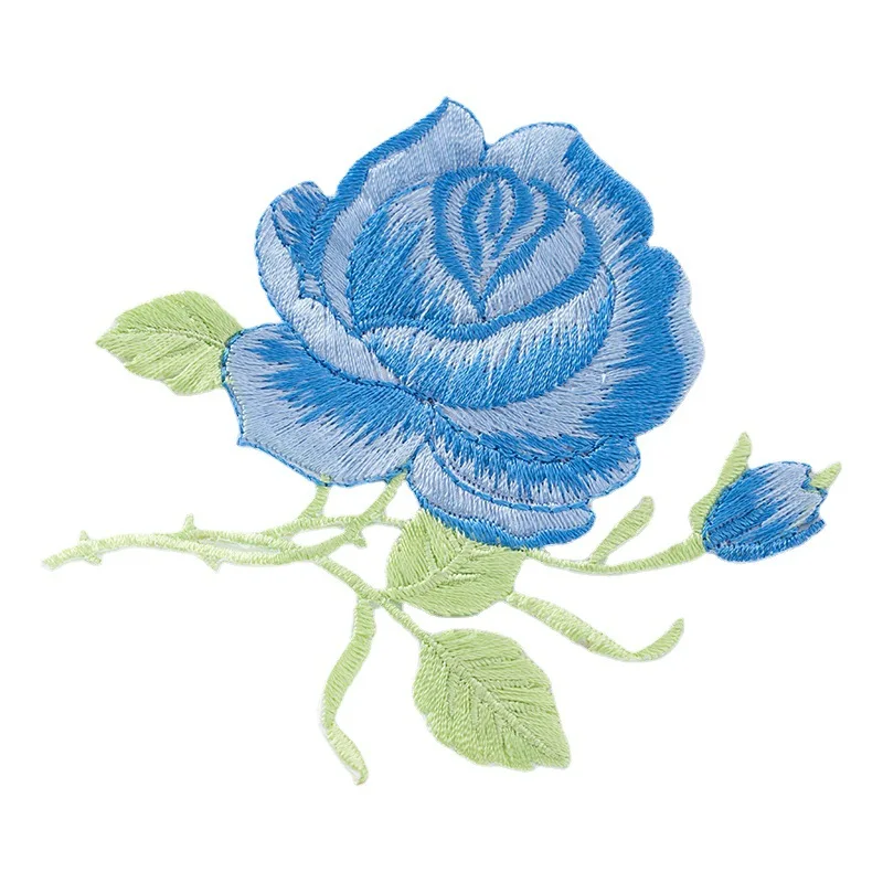 20 шт./упак. 9 цветов лепестков роз вышитая кружевная одежда с нашивками. Наклейки