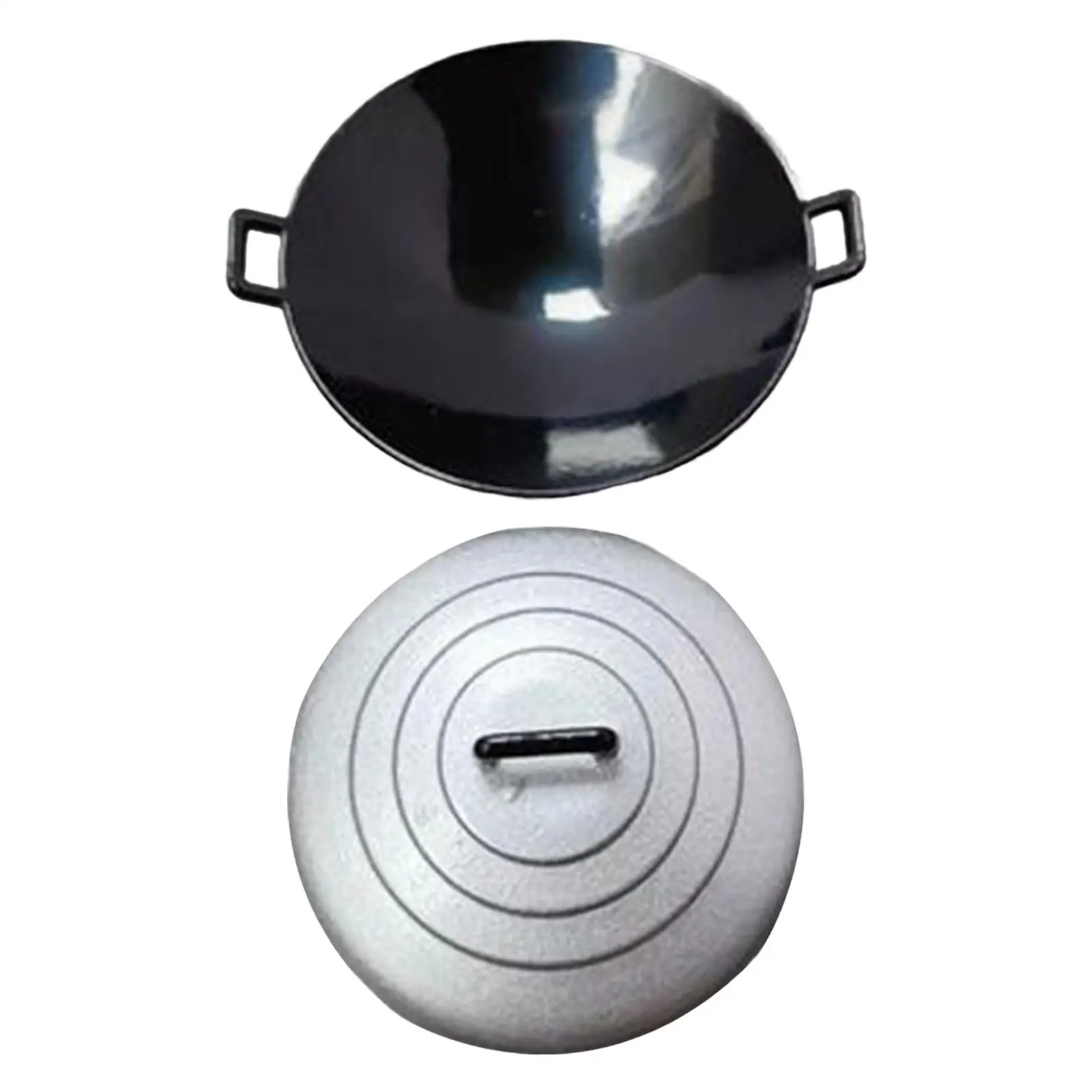 

1:12 Scale Dollhouse Miniature Pot Playset Metal Mini Doll House Accessories Pan Soup Pot Tiny Cooking for Dolls House