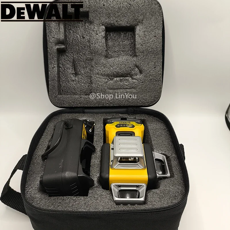 Фото Новинка! Лазерный нивелир DEWALT DW089LG 12В, 12 линий, 3-осевой, 360 градусов, зеленый луч, самовыравнивающийся, для вертикальных и горизонтальных линий, инструмент для сверления №1