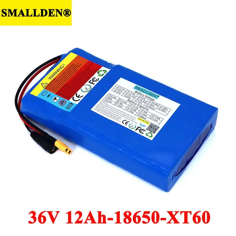 Cheap Pacote de bateria de lítio 36v 12ah, 18650 12000mah, alta taxa, 20a bms para scooter de equilíbrio, e bike, cortador de grama, portador de aeronave