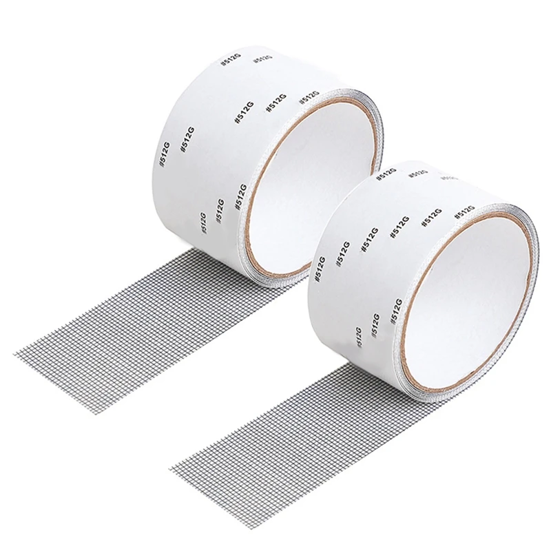 

BEAU-5X200cm Screen Repair Tape 3 Layer Strong Self-Adhesive Mosquito Window Net Broken Repair Patch Covering Tape 2Pcs