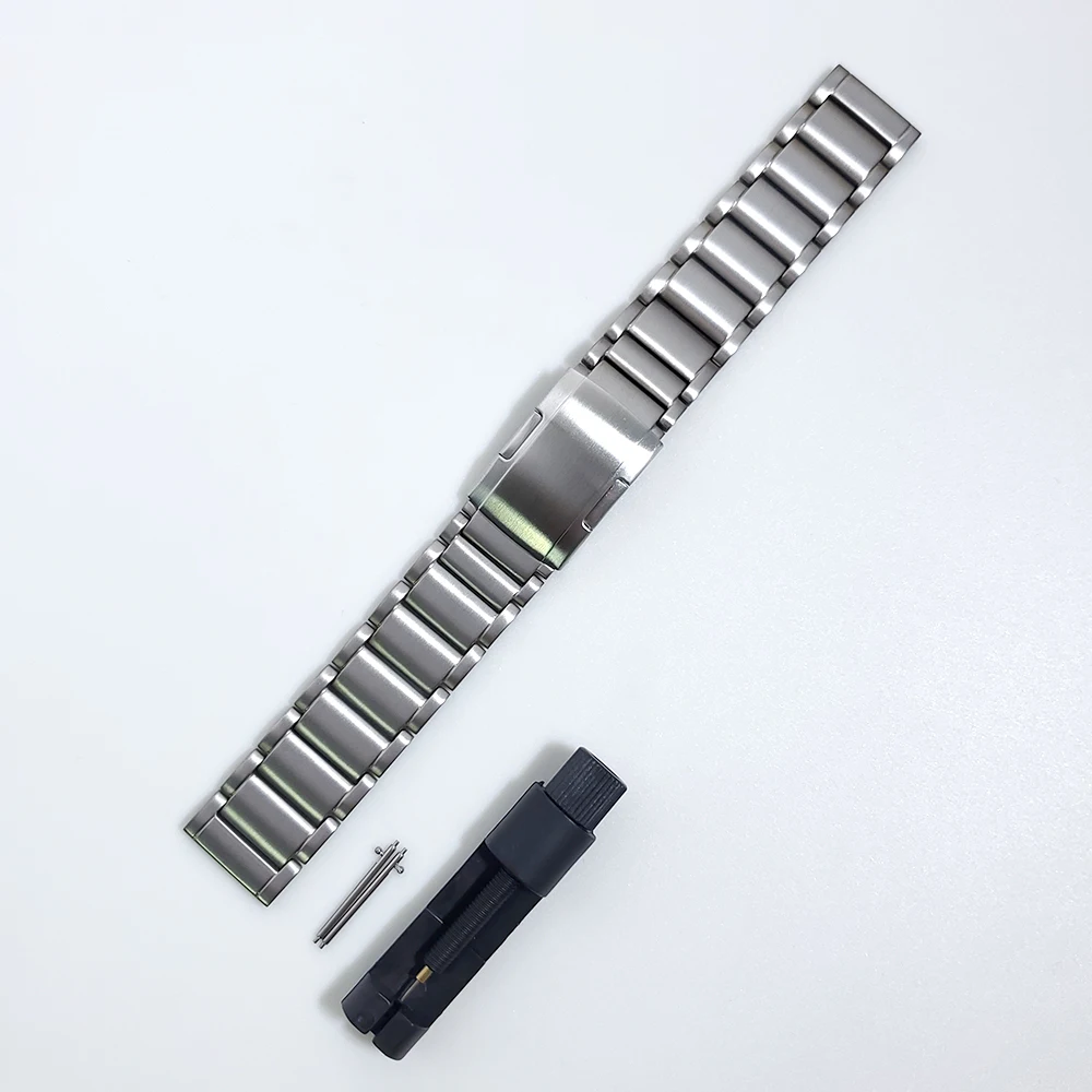 

For Huami Amazfit GTR 2 2e/GTR 47MM/Stratos 3 Watch Band Wristband Bracelet Watchband 22mm Titanium + Metal Steel Clasp Strap