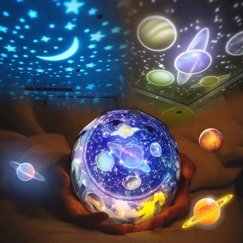 

Planet Sky Projection Led Night Light Led Rotating Universe Bedroom Home Planet Starry Lamp Dimmable Star Projector Earth Light