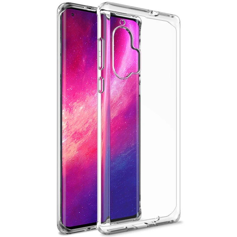 Фото Мягкий чехол из ТПУ для Motorola Edge Plus, прозрачный силиконовый чехол для Moto Edge Plus, ударопрочный ультратонкий прозрачный защитный чехол №3