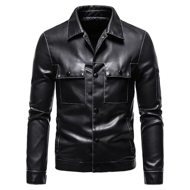 

2022 Spring and Autumn Casual Leather Jacket for Men