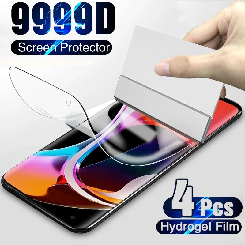 

4Pcs Hydrogel Film For Xiaomi 13 12T 11T 12S Pro 12X 11 Ultra 9T 10T 12 11 Lite 5G Screen Protectors on Black Shark 4 5 Pro