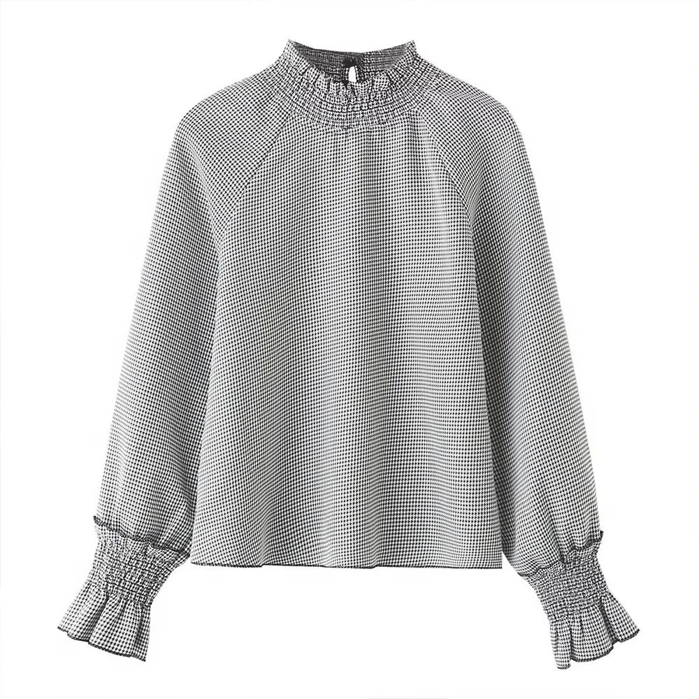 Женский Весенне-летний Клетчатый Комплект-рубашка В Европейском И Американском