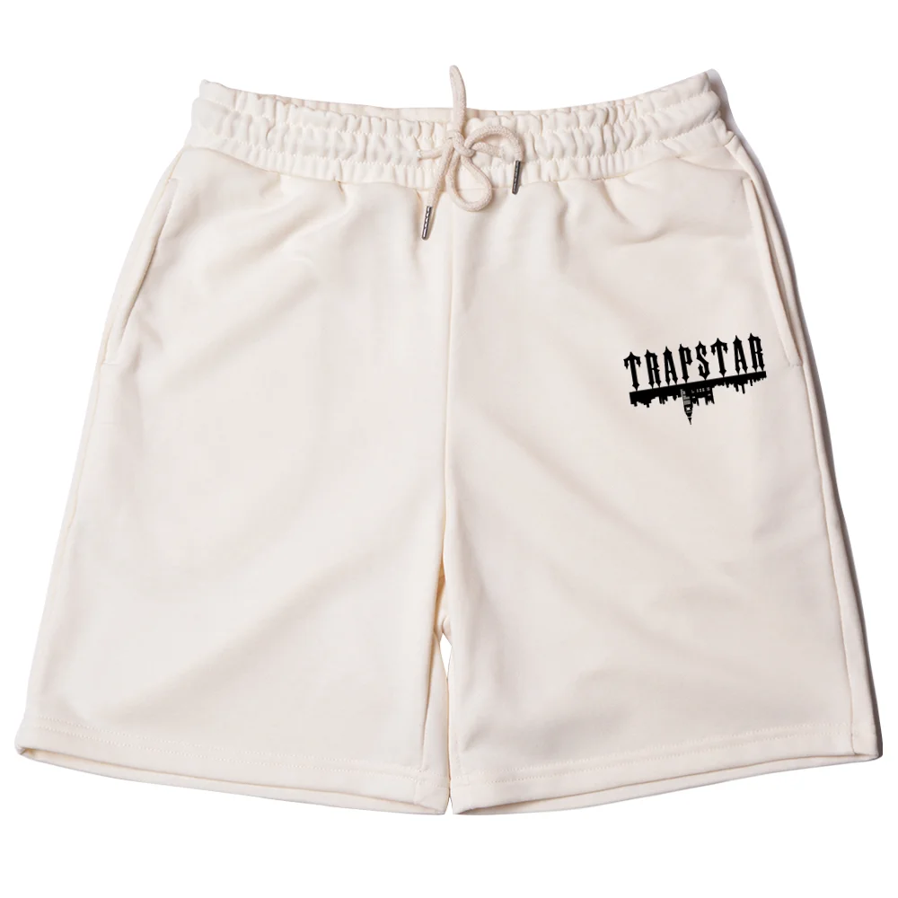 

Trapstar London Print Summer Casual Shorts Men Women Top Quality Cotton Loose Breeches Short Pants Streetwear Hip Hop Shorts