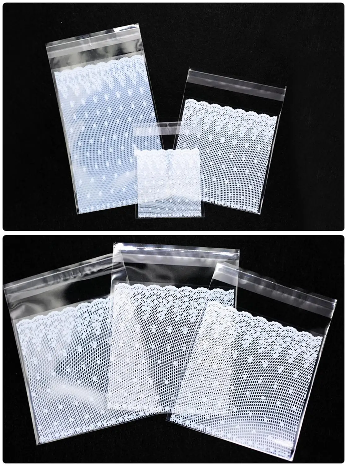 Белое кружево самоклеящееся печать хлеб пластиковый подарок конфеты печенье DIY