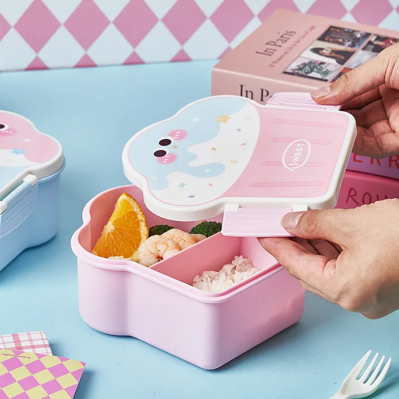Милый Мультяшный Ланч-бокс Bento С Портативным Подогревом И Подсветкой Для Детей