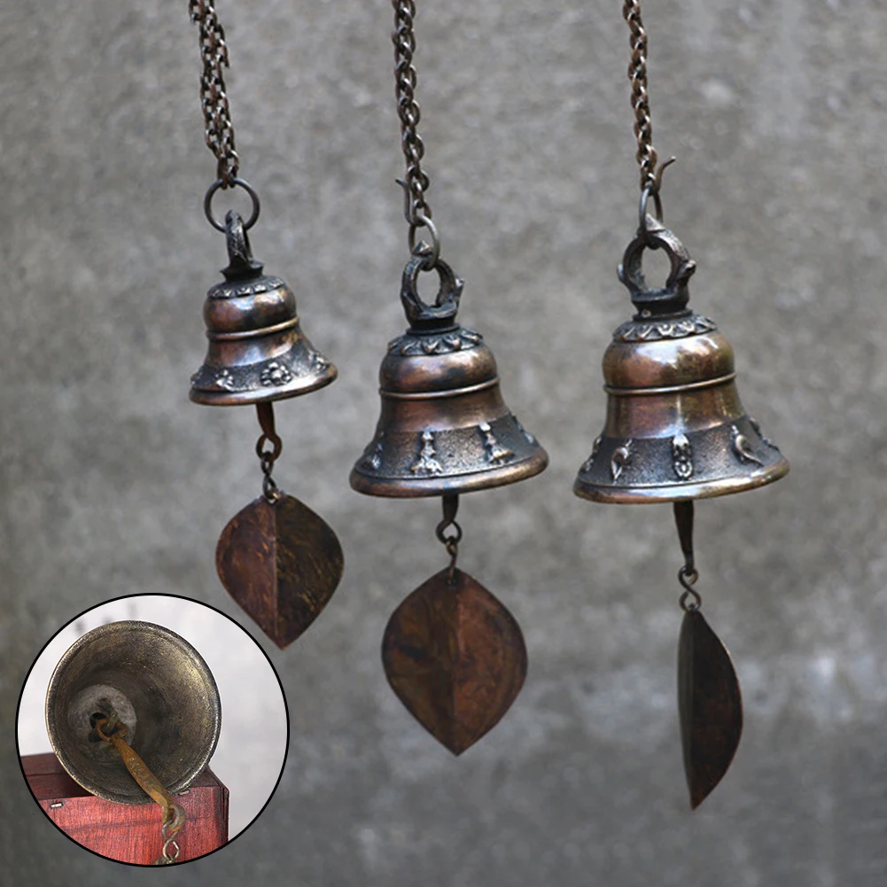 

Металлический ветряной Колокольчик в стиле ретро, изысканные металлические поделки, украшение для крыльца, окна, ручная работа, использова...