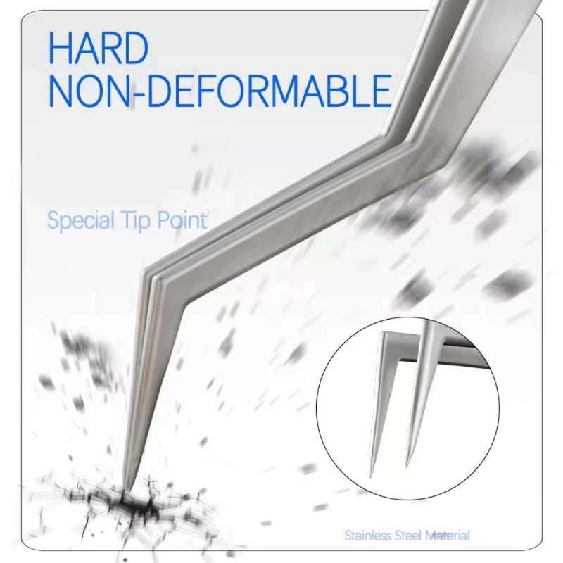 Эргономичный пинцет для позиционирования чипов из нержавеющей стали пайки и