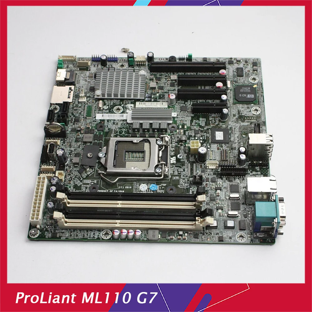 Материнская плата для сервера HP ProLiant ML110 G7 LGA1155 с экраном I/O 625809-001 644671-001