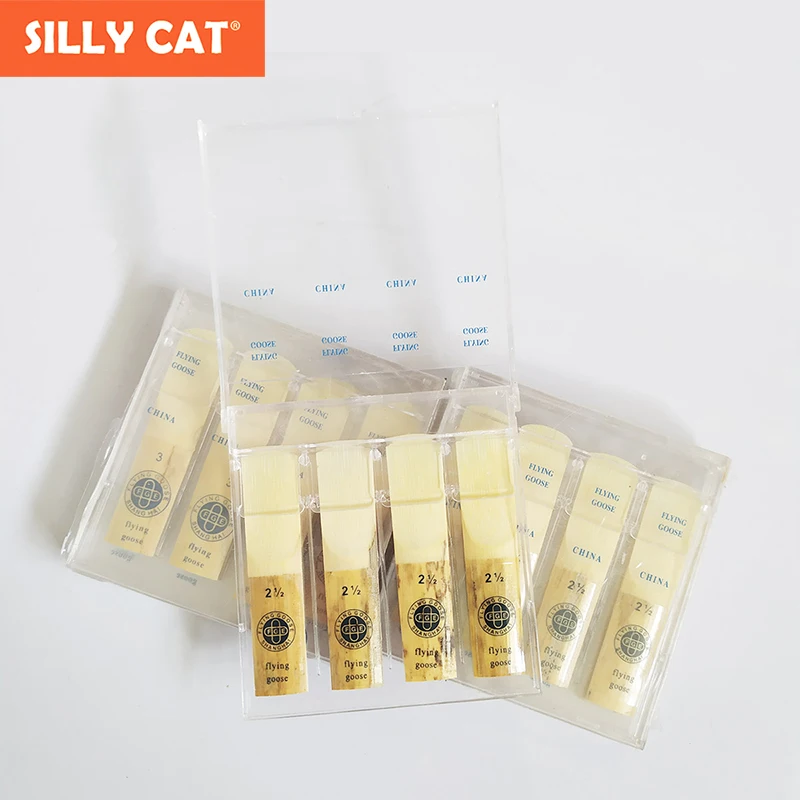 

4 Pieces / Box Handmade High Grade Natural Eb Alto Saxophone Reeds Bb Soprano Saxophone Reeds Bb Clarinet Reeds Sax Reeds