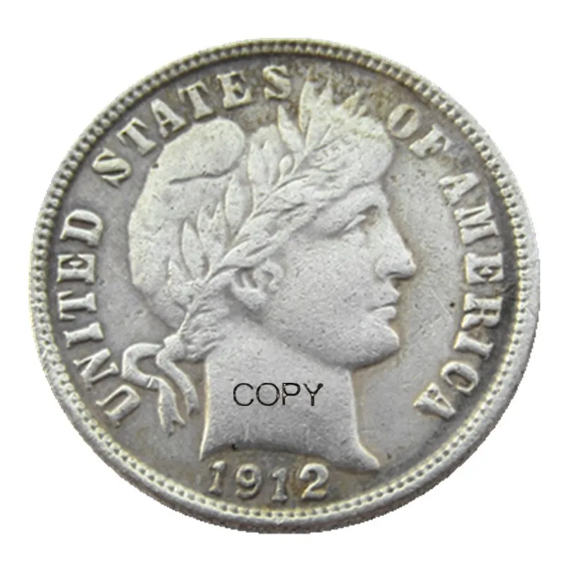 

US 1912 P/S Парикмахерская монета с посеребренным покрытием