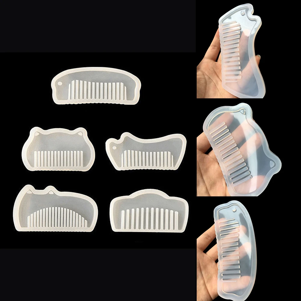 

Silicone Comb Mold Resin Diy Casting Mold Jewelry Mould Handcraft Epoxy Resin Mould For Diy Jewelry Craft Supplies Clear Gift