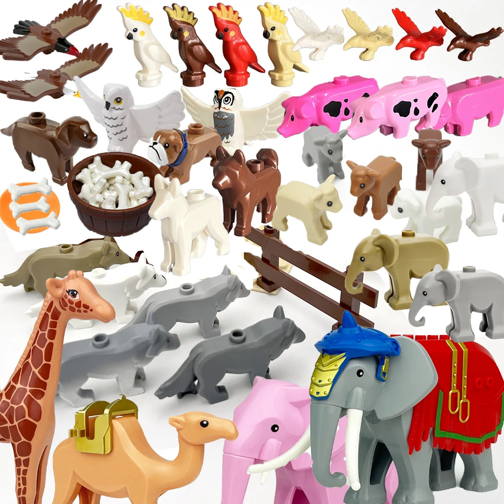 MOC Urban Zoo Model Farm Scene Building Block Acce