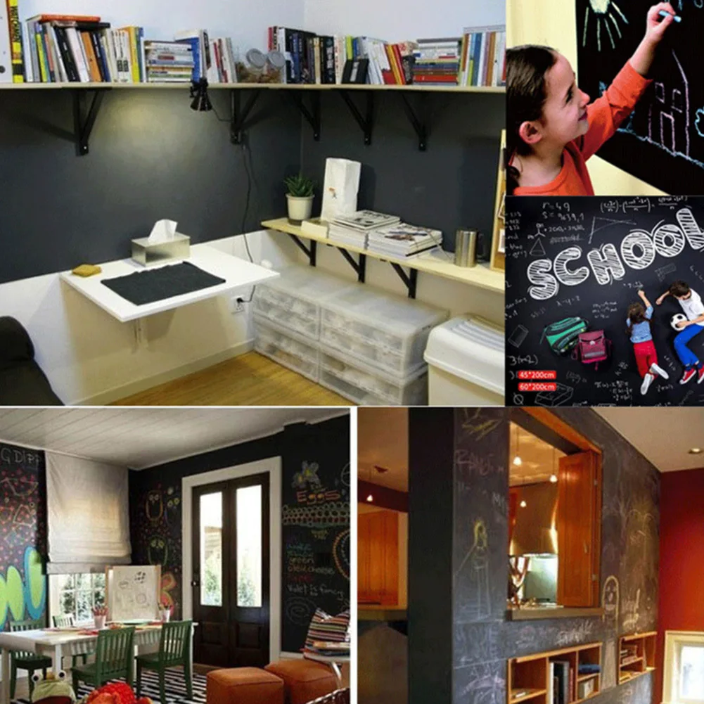 Клейкая доска Настенная Наклейка для детских игровых комнат и классов 45x200 см из