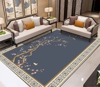 living room sofa coffee table carpet 3d printing crystal velvet carpet study bedroom bedside blanket modern minimalist